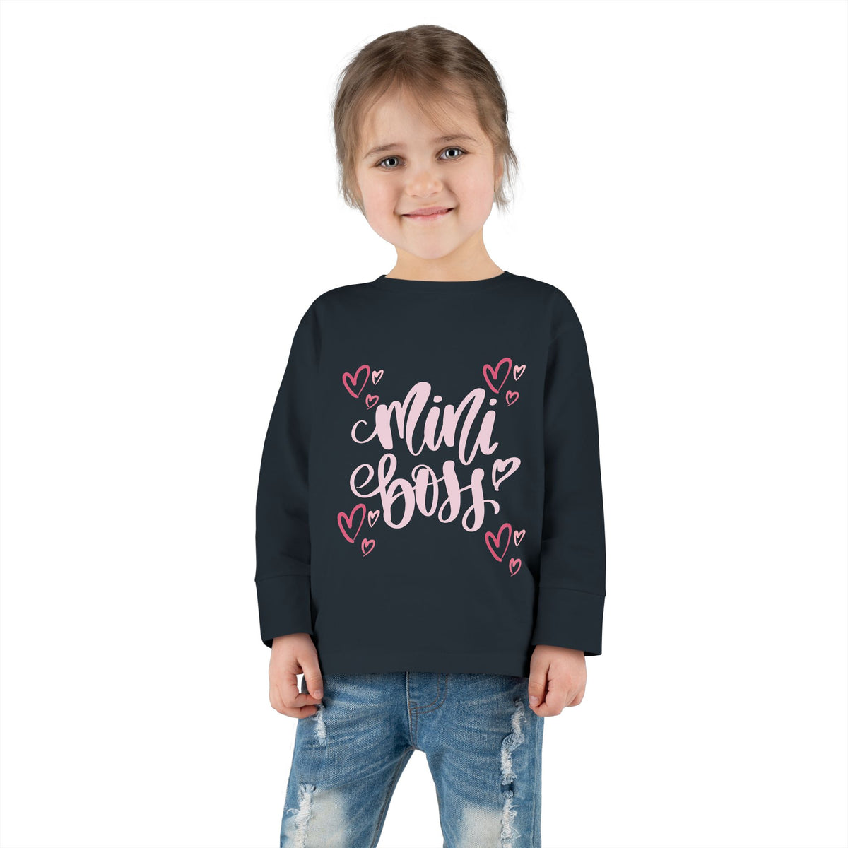 Mini Boss - Girl Toddler Long Sleeve Tee