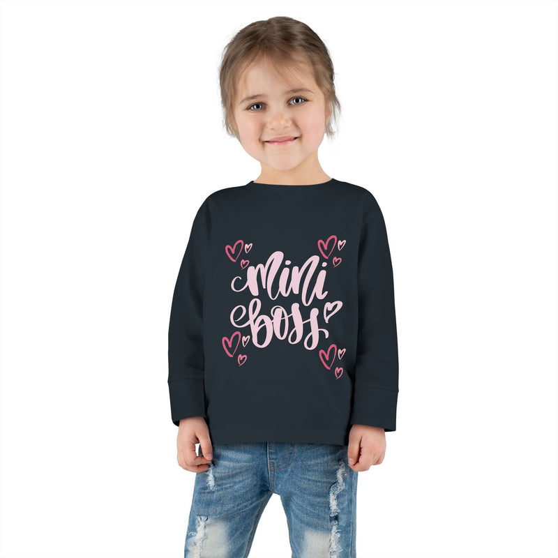 Mini Boss - Girl Toddler Long Sleeve Tee
