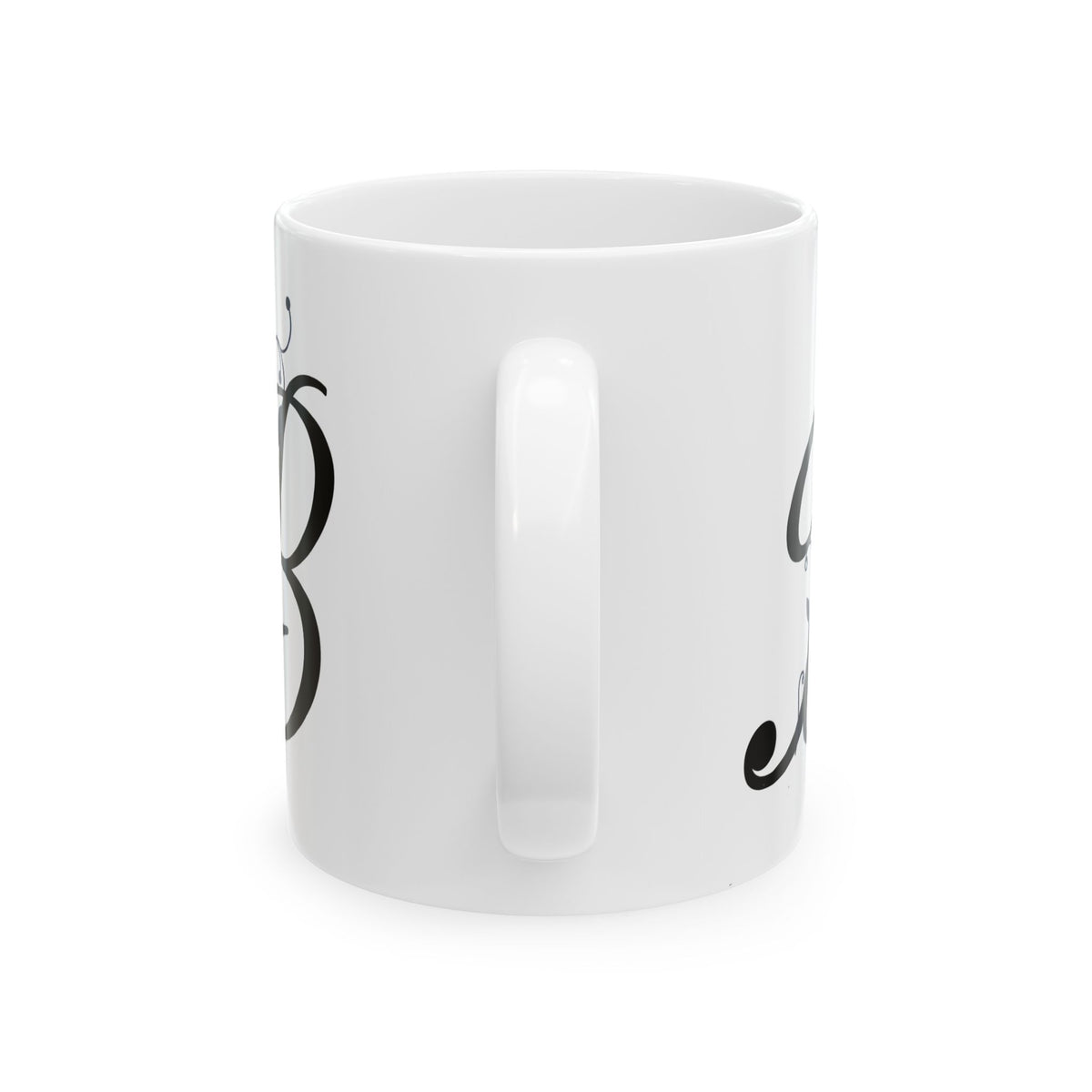 Letter "B" Decorative Monogram Design Coffee Mug