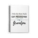 Only the Best Dads Get Promoted to Grandpa Spiral Notebook - Grandpa Gift
