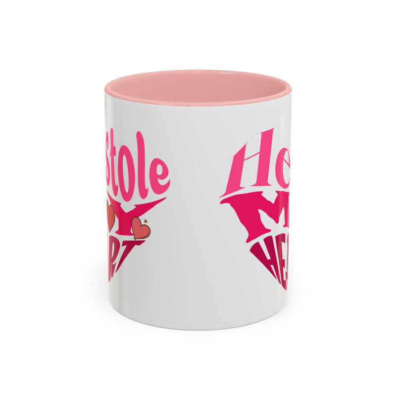 He Stole My Heart - Romantic Accent Coffee Mug (11, 15oz)