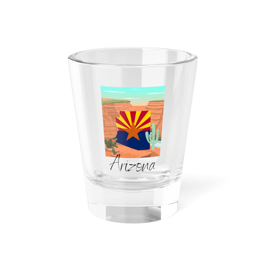 Arizona State Design Shot Glass, 1.5oz