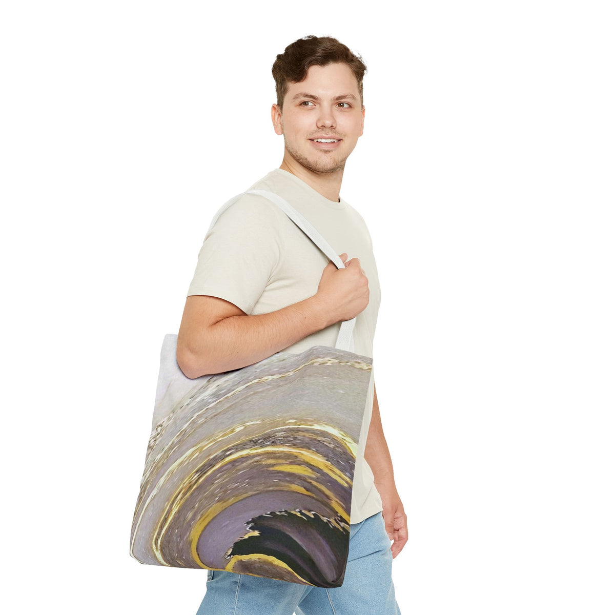 Marble Swirl Tote Bag (AOP)