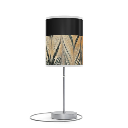 Abstract Gold Acrylic Design Lamp on a Stand, US|CA plug