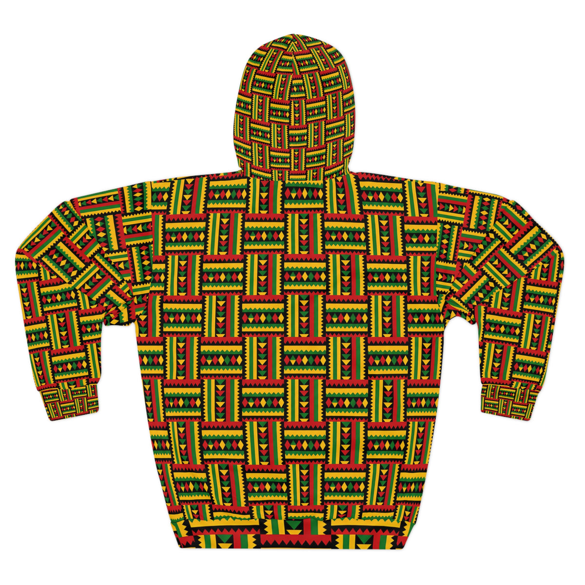 Kente Cloth Unisex Pullover Hoodie (AOP)