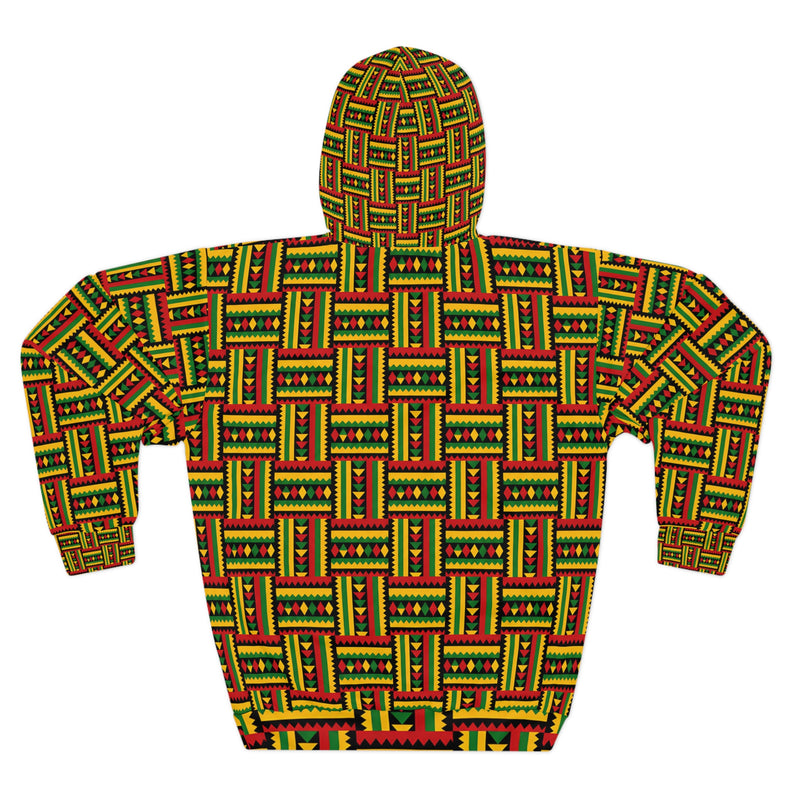 Kente Cloth Unisex Pullover Hoodie (AOP)
