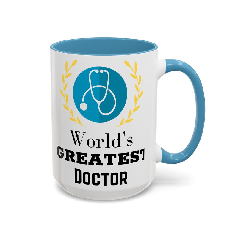 World's Greatest Doctor Accent Coffee Mug - Doctor Gift