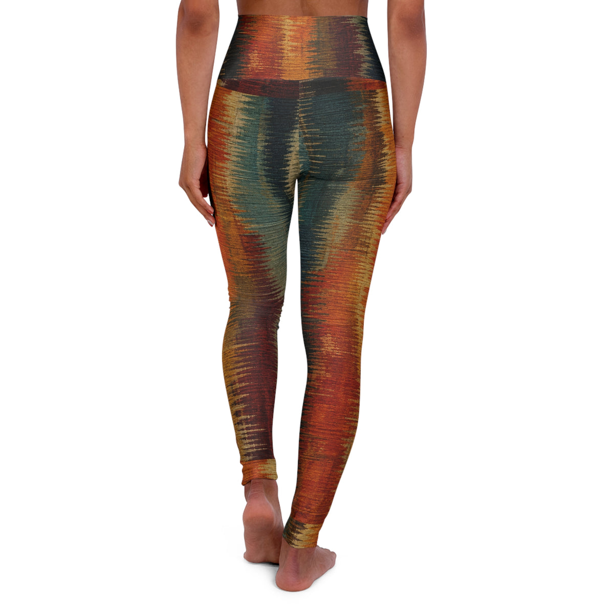 Abstract Paint High Waisted Yoga Leggings (AOP)