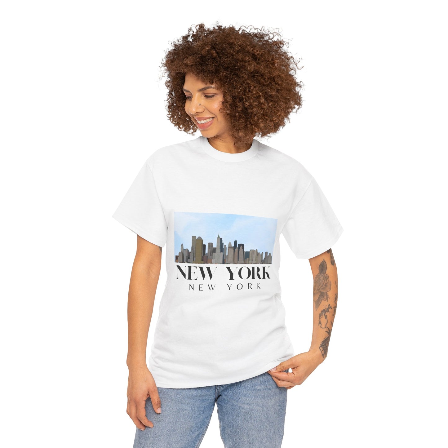 New York Unisex Heavy Cotton Tee