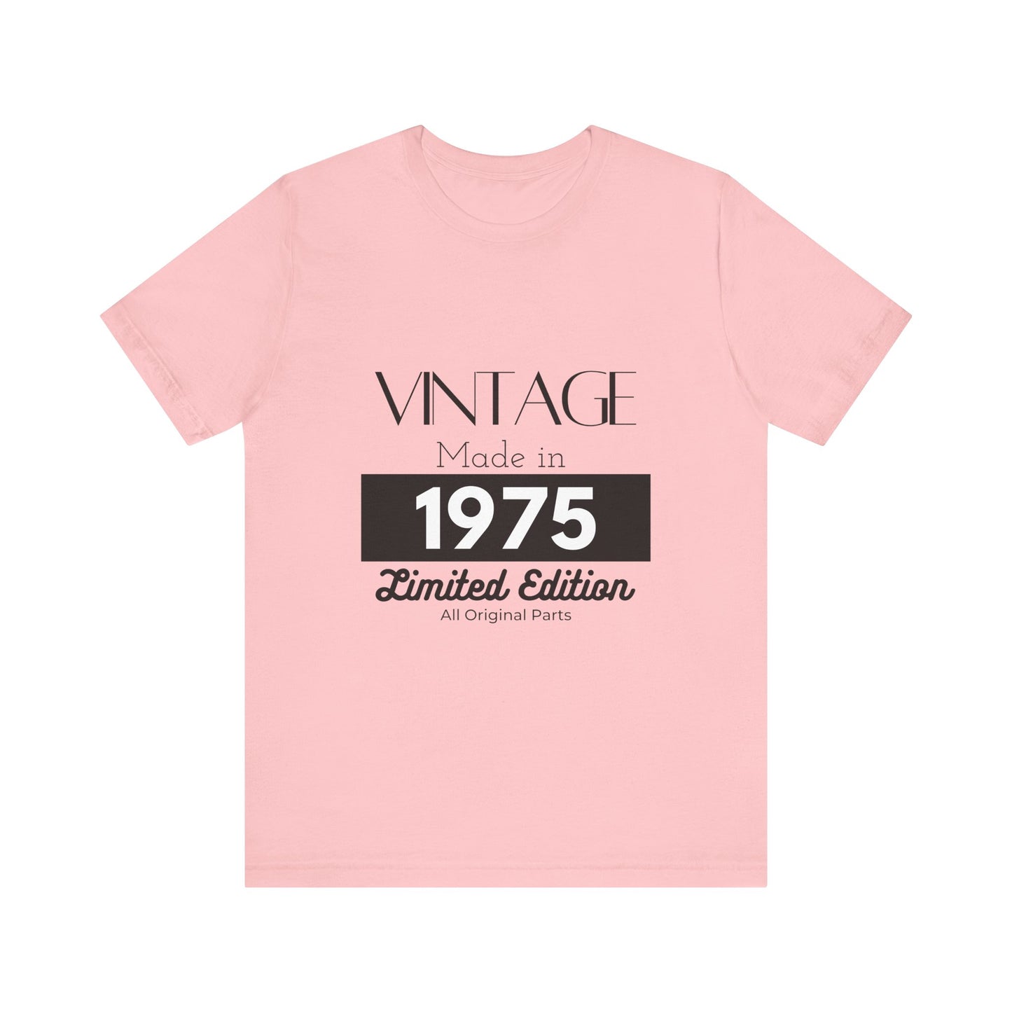 Personalized Custom Year "Vintage Limited Edition" Birthday Unisex Jersey Short Sleeve Tee