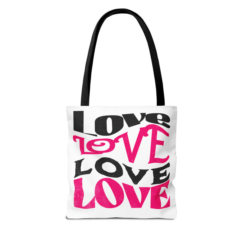 Love Typography - Romantic Tote Bag