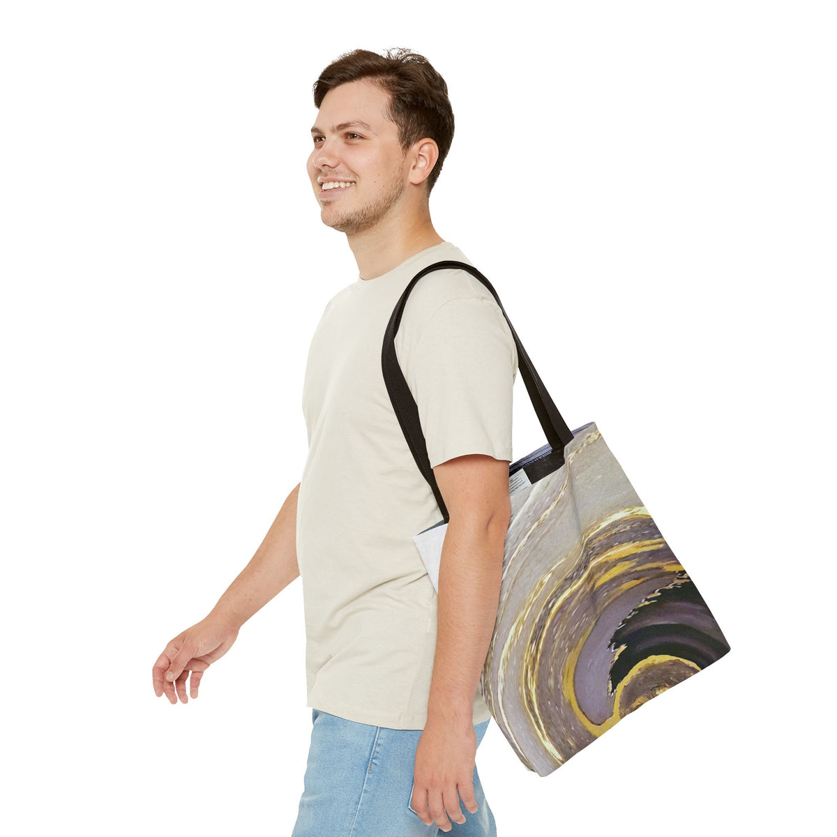Marble Swirl Tote Bag (AOP)