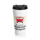 World's Greatest Firefighter Stainless Steel Travel Mug 15oz - Firefighter Gift
