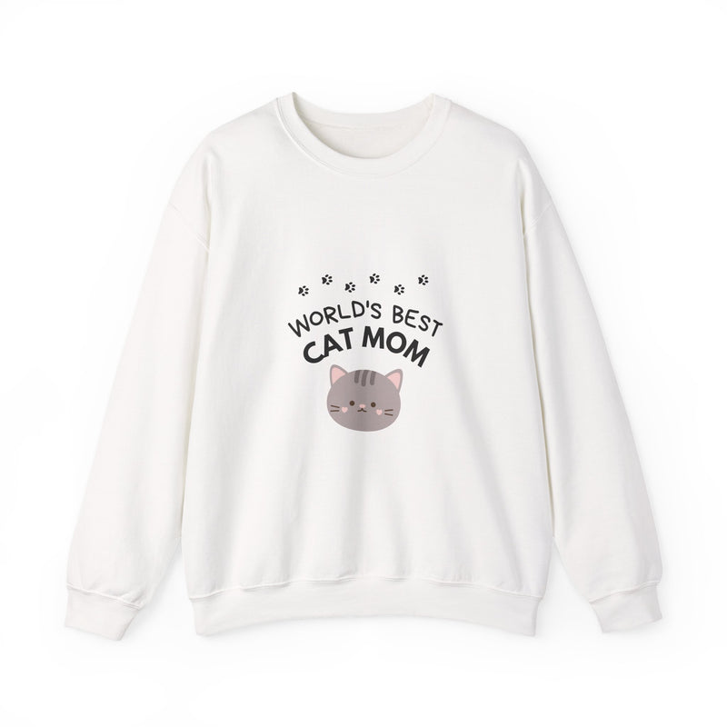 World's Best Cat Mom Sweatshirt - Cute Cat Lover Gift