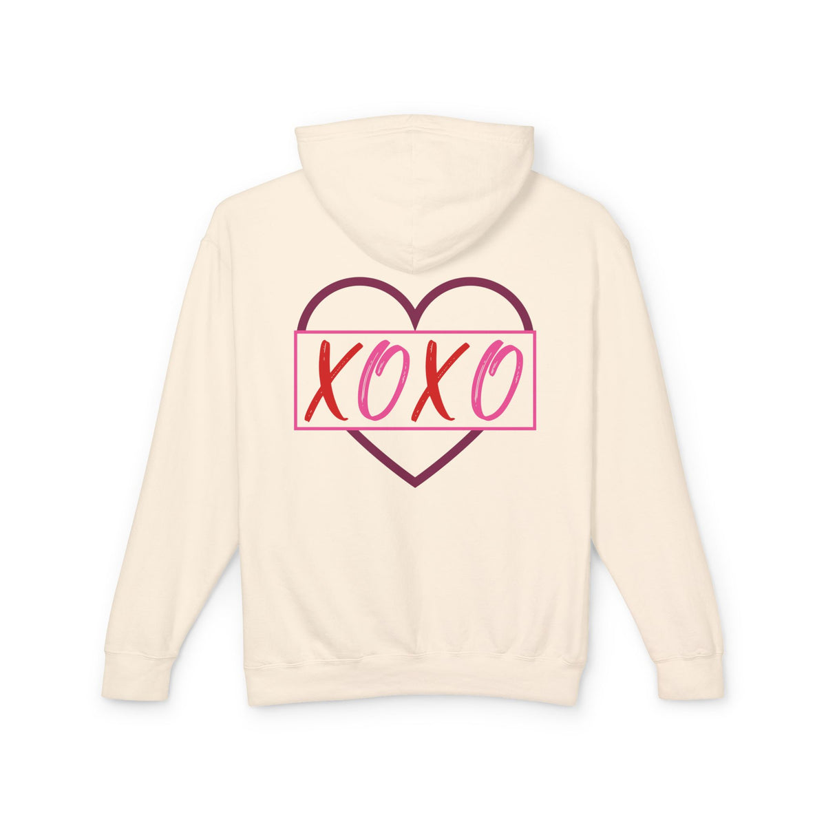 XOXO Romantic Unisex Lightweight Hooded Sweatshirt