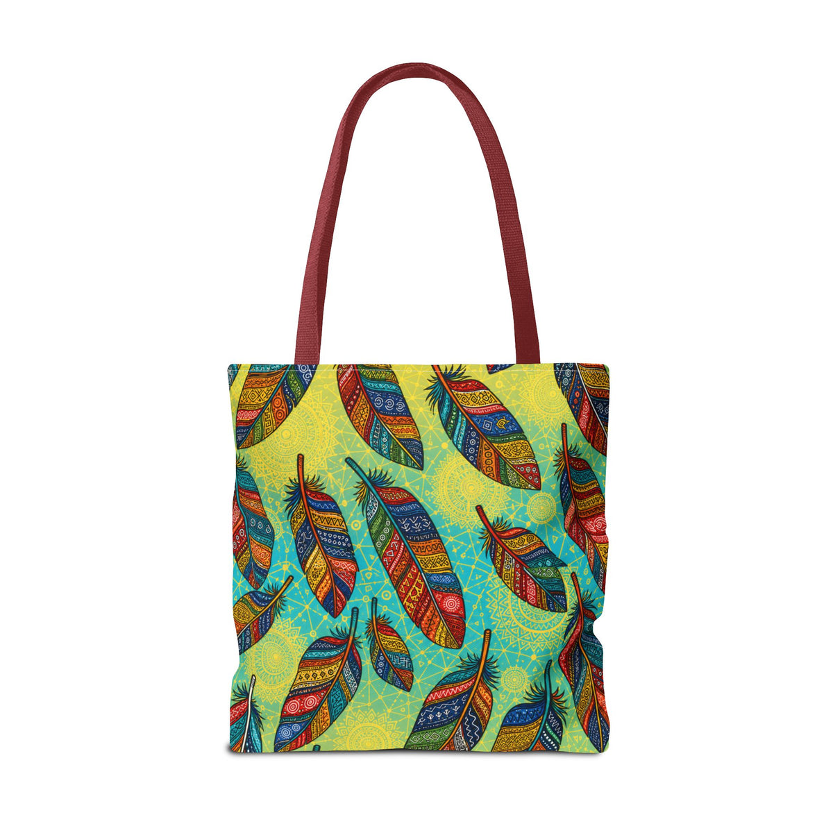 Boho Feathers Tote Bag (AOP)