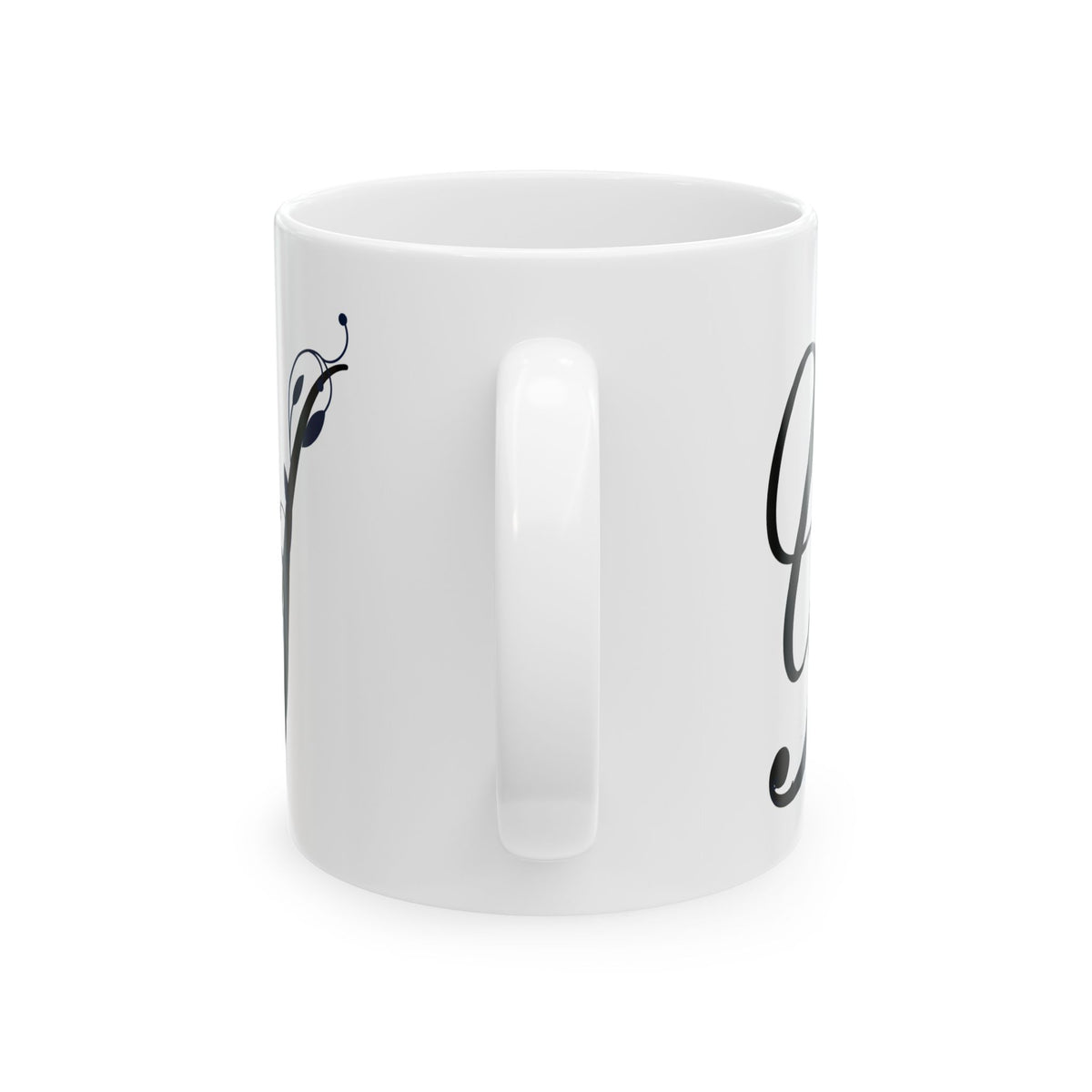 Letter "Y" Decorative Monogram Design Coffee Mug