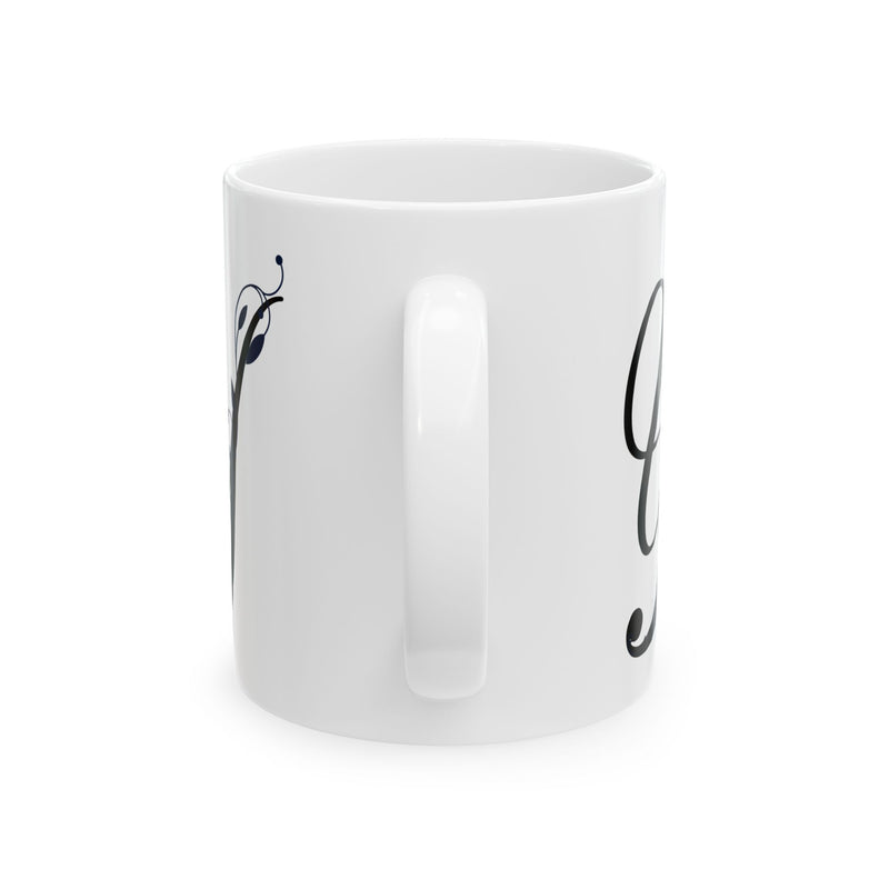 Letter "Y" Decorative Monogram Design Coffee Mug