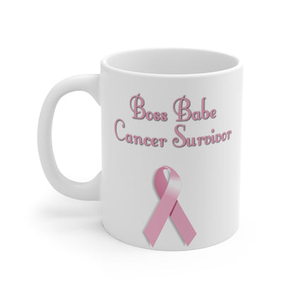 Boss Babe Cancer Survivor 11oz Mug