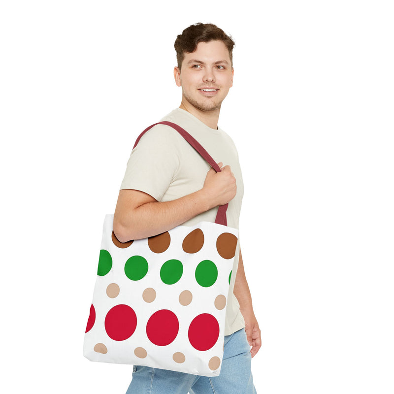 Colorful Polka Dot Tote Bag