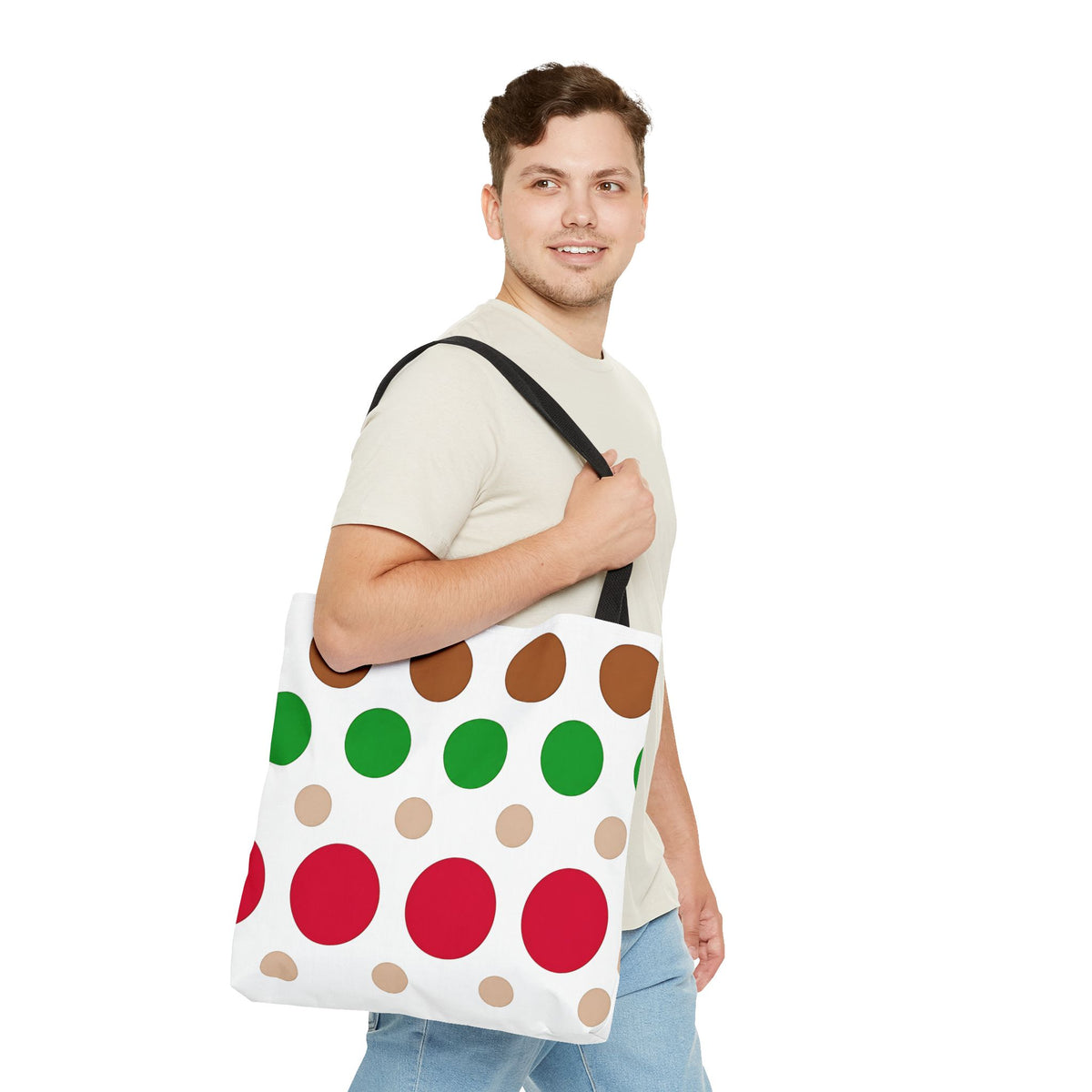 Colorful Polka Dot Tote Bag