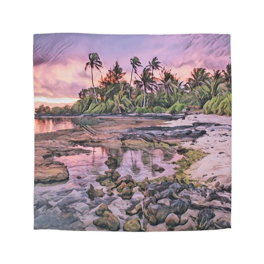 Tropical Beach Microfiber Duvet Cover