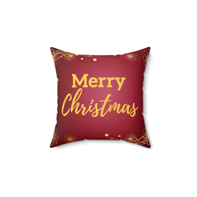 Merry Christmas Square Pillow