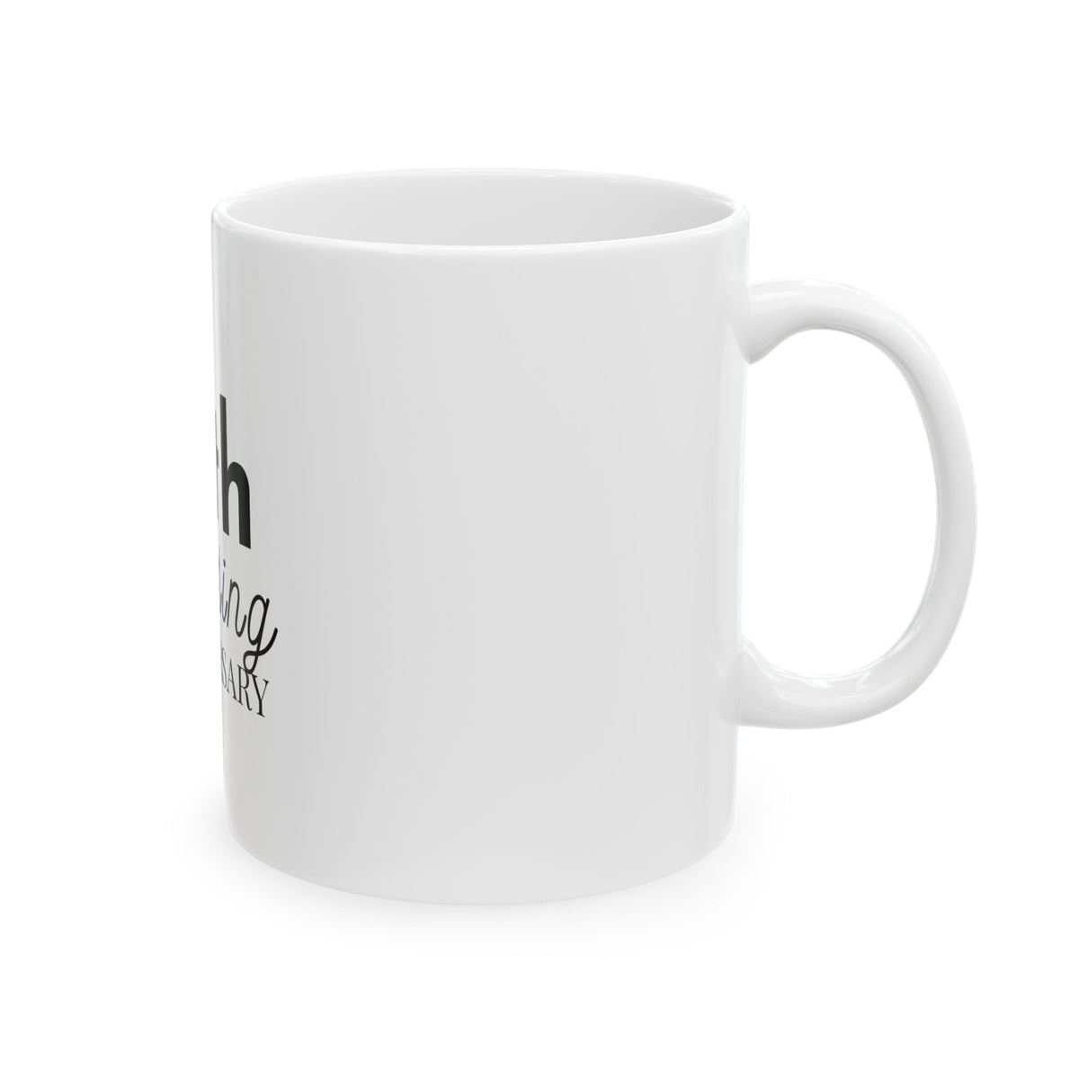 10th Wedding Anniversary Mug 11oz - Anniversary Gift for Couples