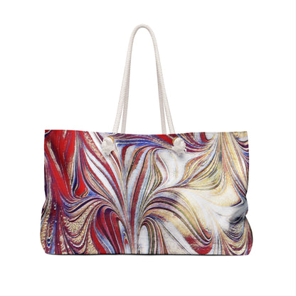 Acrylic Swirl Design Weekender Bag