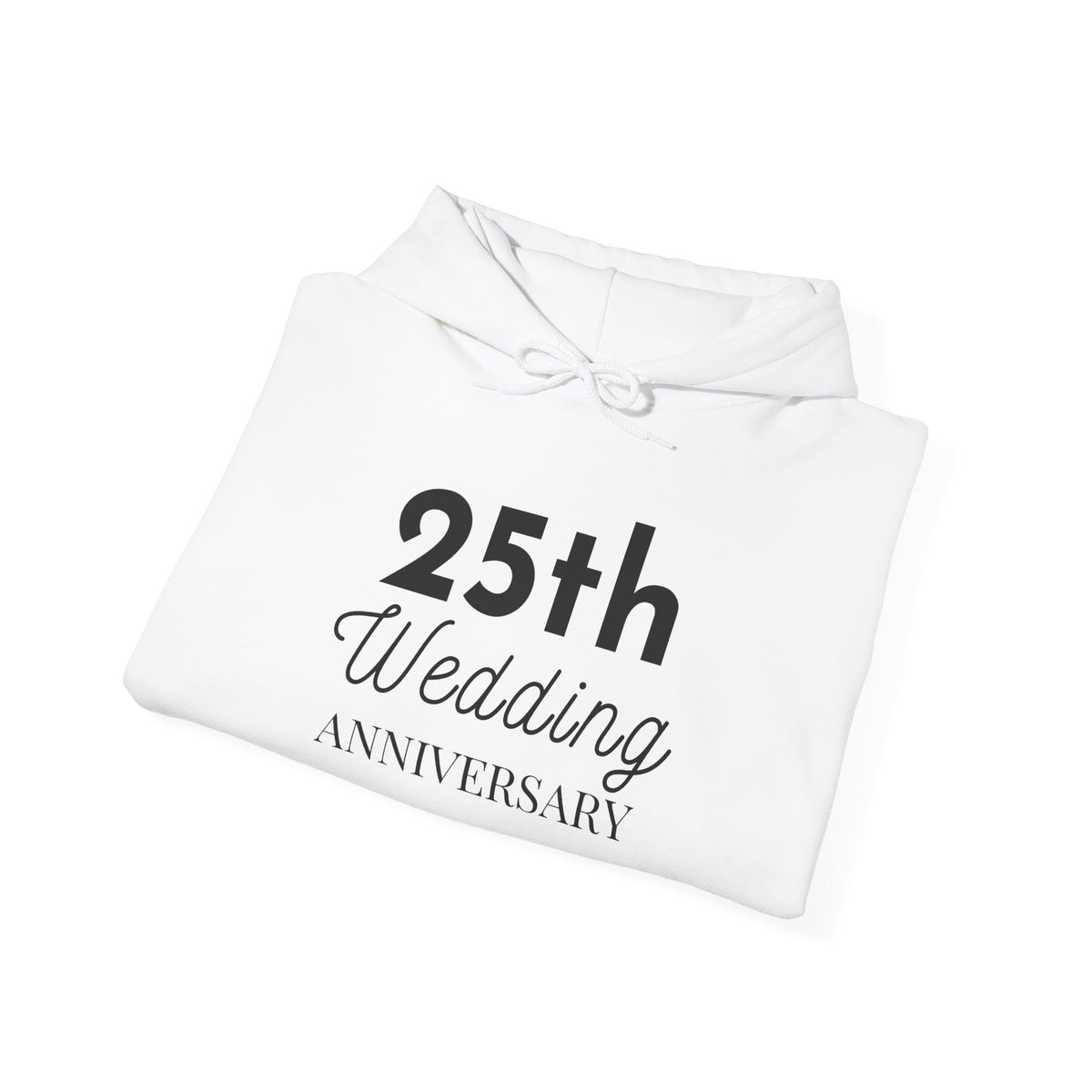 25th Wedding Anniversary Hoodie - Anniversary Gift for Couples
