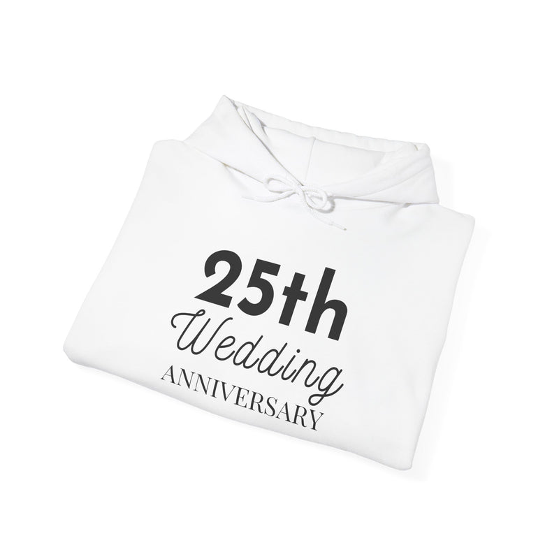 25th Wedding Anniversary Hoodie - Anniversary Gift for Couples