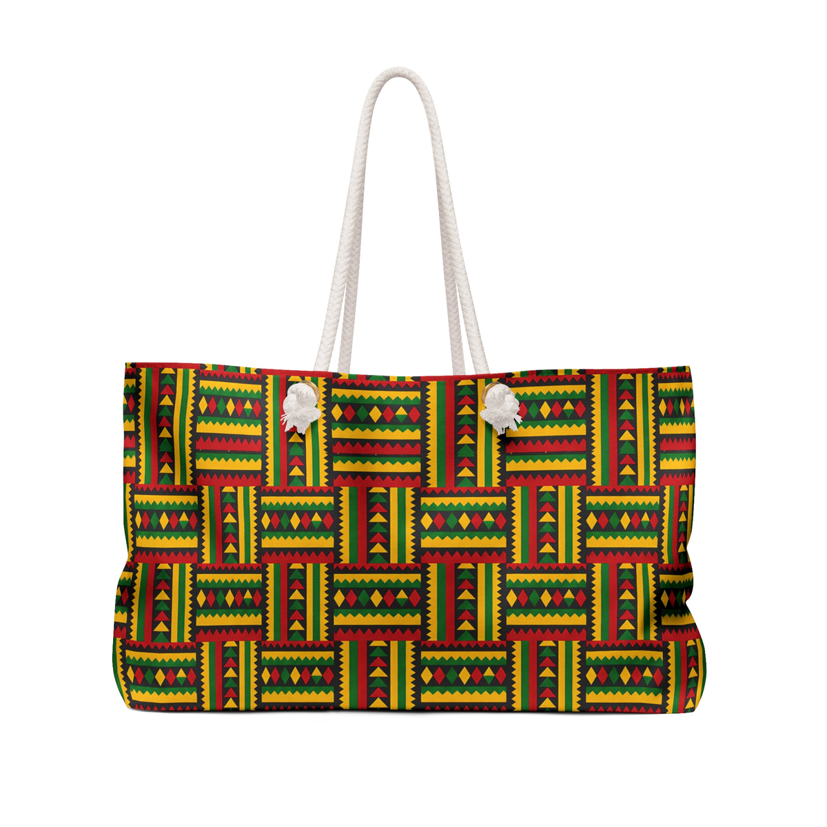 Kente Pattern Weekender Bag