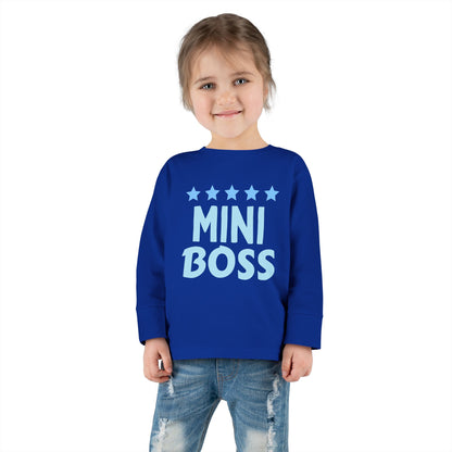 Mini Boss Toddler Long Sleeve Tee