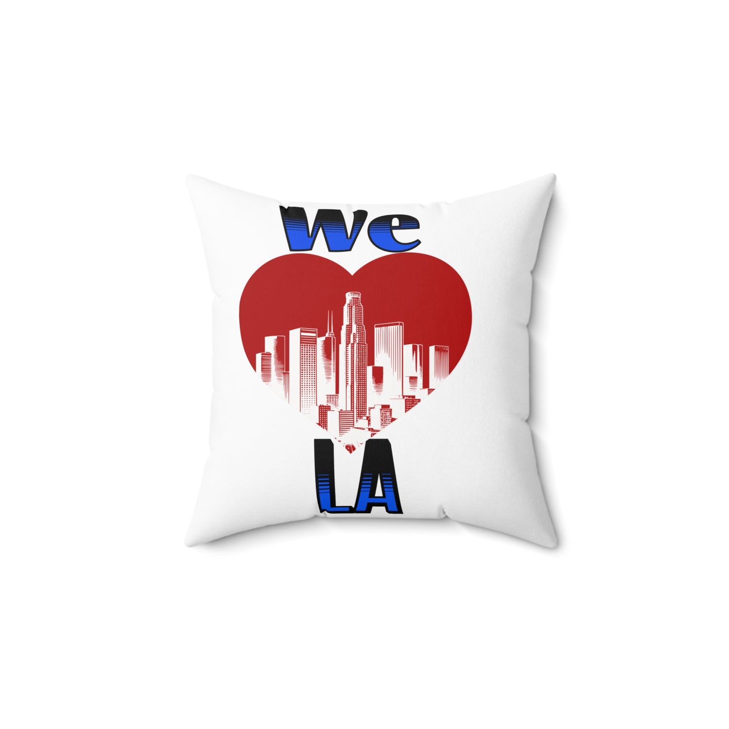 We Love LA Spun Polyester Square Pillow