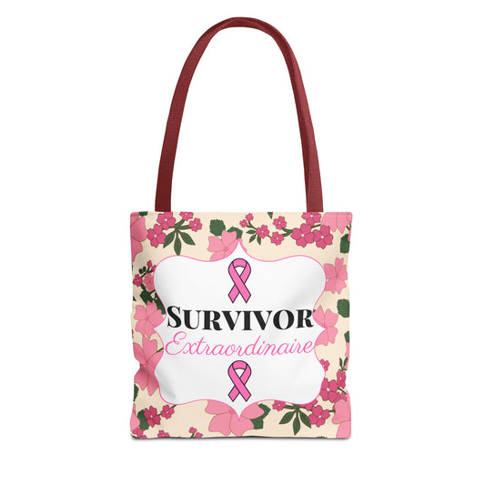 Survivor Extraordinaire - Breast Cancer Survivor Tote Bag