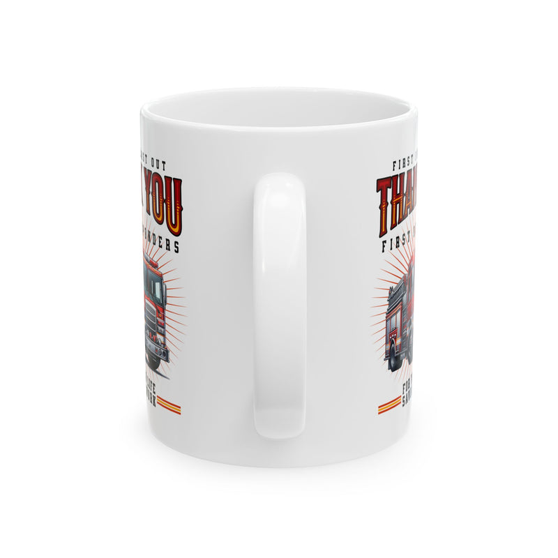 Thank You First Responders Coffee Mug