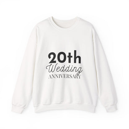20th Wedding Anniversary Sweatshirt - Anniversary Gift for Couples