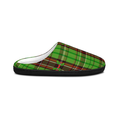 Christmas Striped Pattern Men's Indoor Slippers