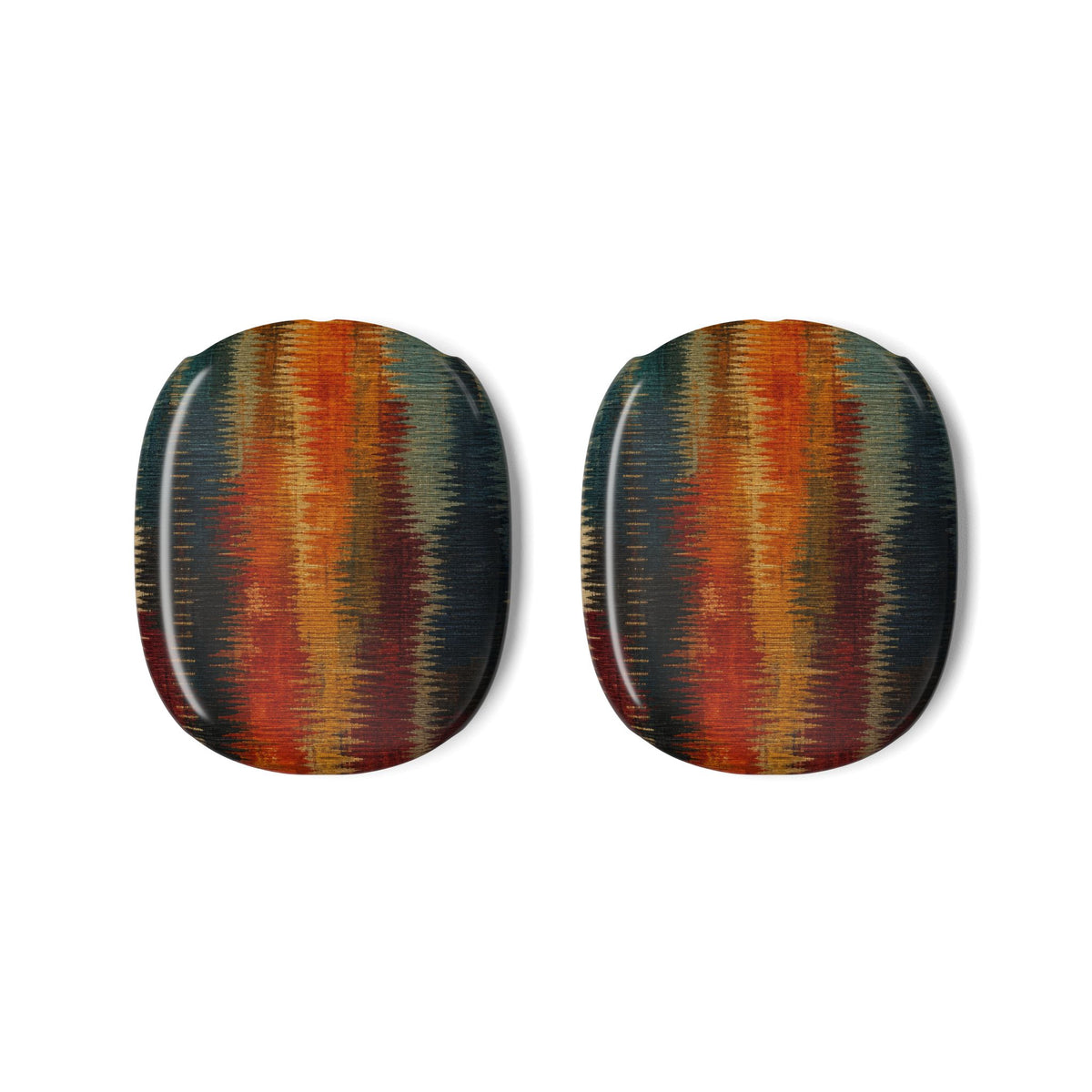 Sunset Stripe AirPods Max Covers — Boho Tribal Pattern Headphone Skins