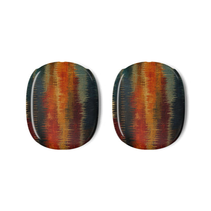 Sunset Stripe AirPods Max Covers — Boho Tribal Pattern Headphone Skins