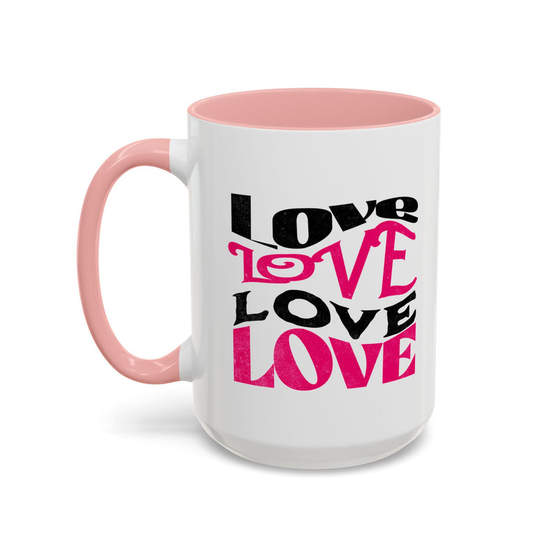 Love Typography - Romantic Coffee Mug (11, 15oz)