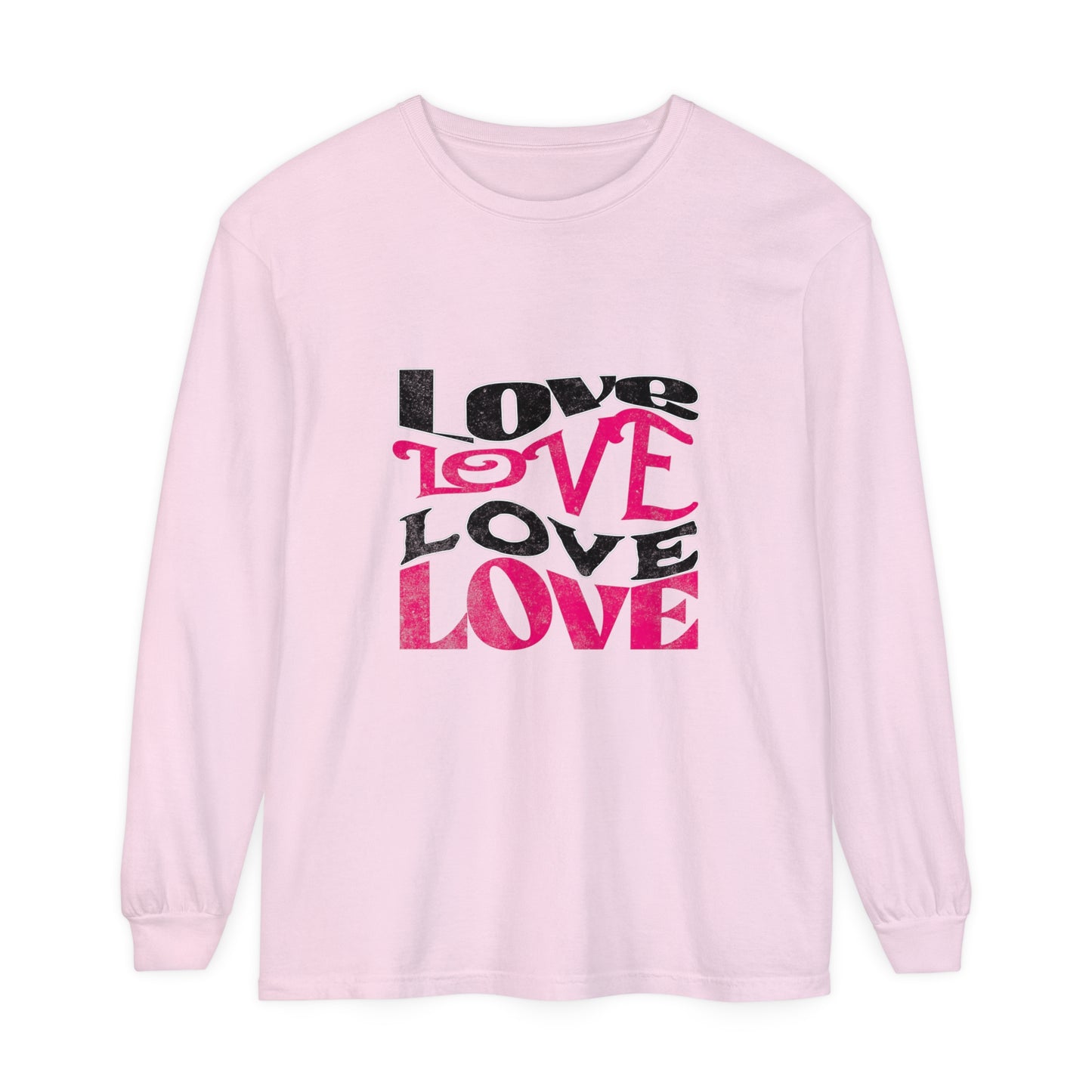 Love Typography - Romantic Long Sleeve T-Shirt