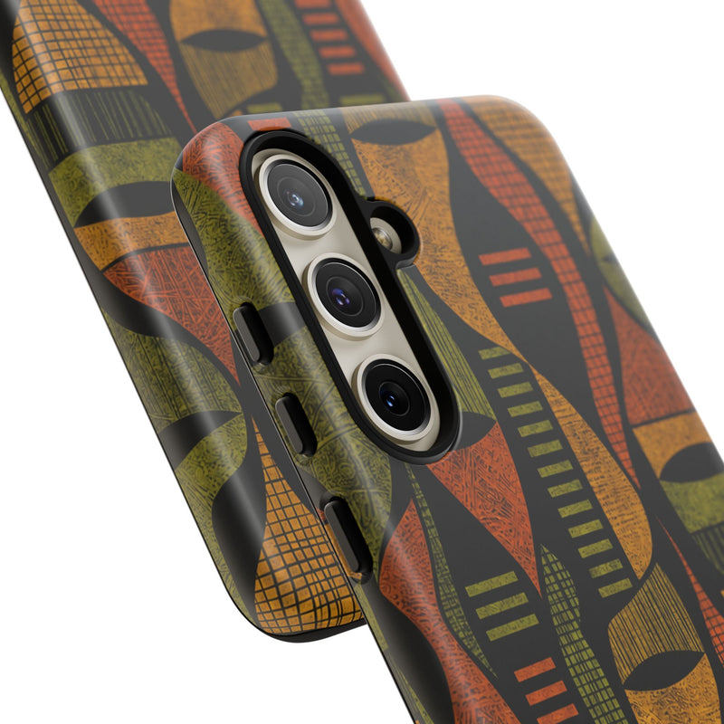 Geometric African-Inspired Tough Phone Case