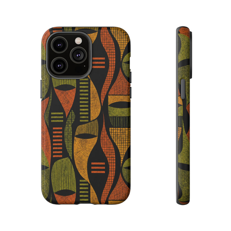 Geometric African-Inspired Tough Phone Case