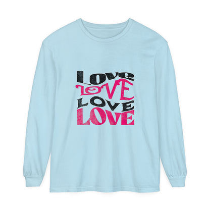 Love Typography - Romantic Long Sleeve T-Shirt