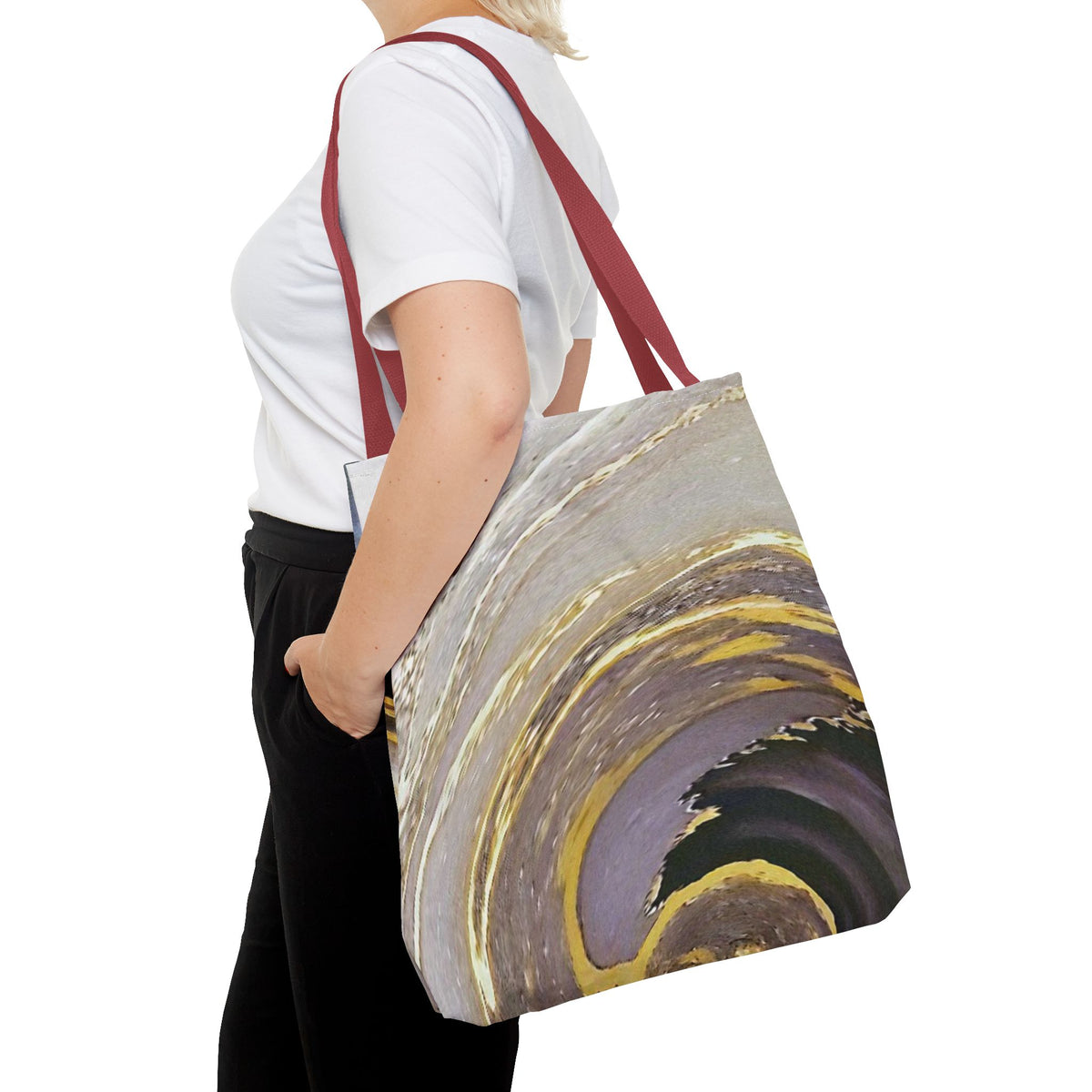 Marble Swirl Tote Bag (AOP)