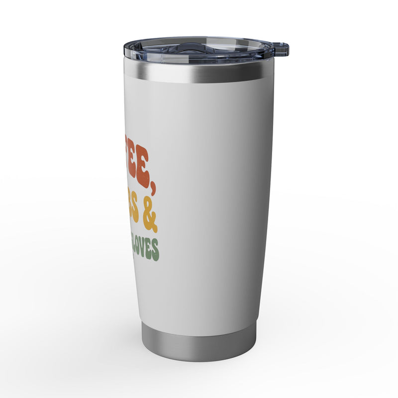 Coffee Scrubs and Rubber Gloves Tumbler — Funny Nurse Coffee 20oz Tumbler