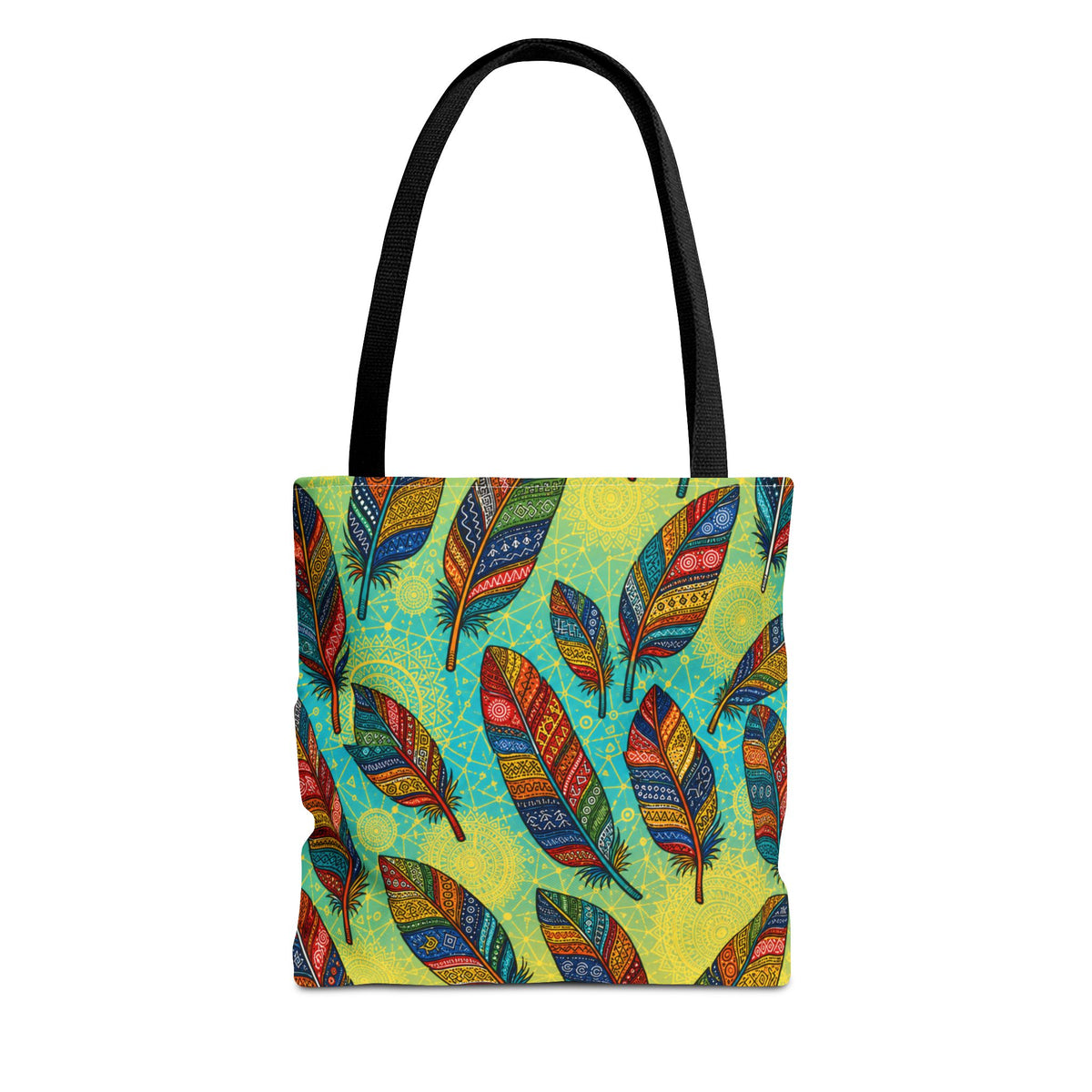 Boho Feathers Tote Bag (AOP)