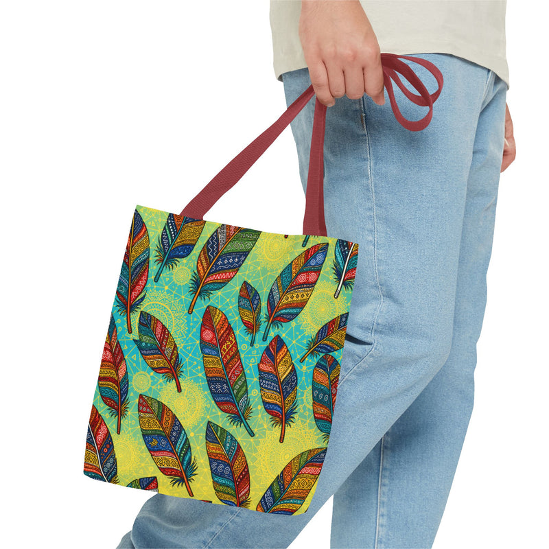 Boho Feathers Tote Bag (AOP)