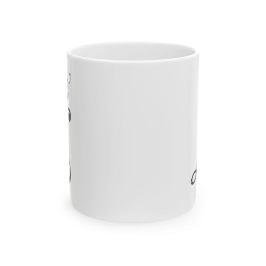 Letter "L" Decorative Monogram Design Coffee Mug